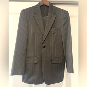 Jos A. Bank Charcoal Grey Pinstripe Suit